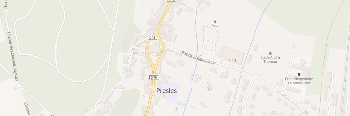 Plan du 90 Rue Pierre Brossolette à Presles