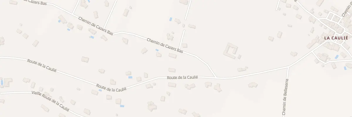 Plan du 68 Che de Cazers Bas à Castres