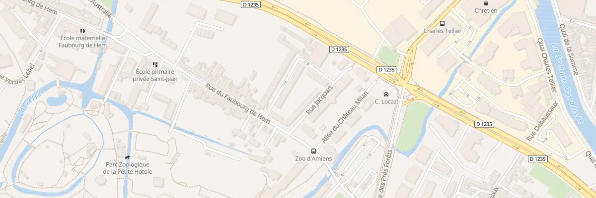 Plan du 12 Rue du Faubourg de Hem à Amiens