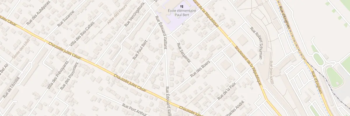 Plan du 61 Rue Edouard Vaillant à Eaubonne