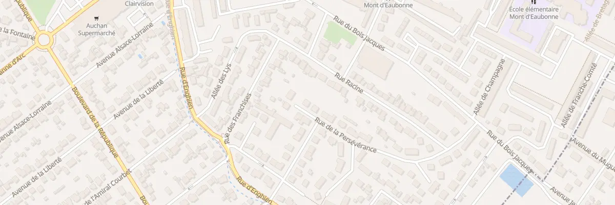 Plan du 3 Rue de la Persévérance à Eaubonne