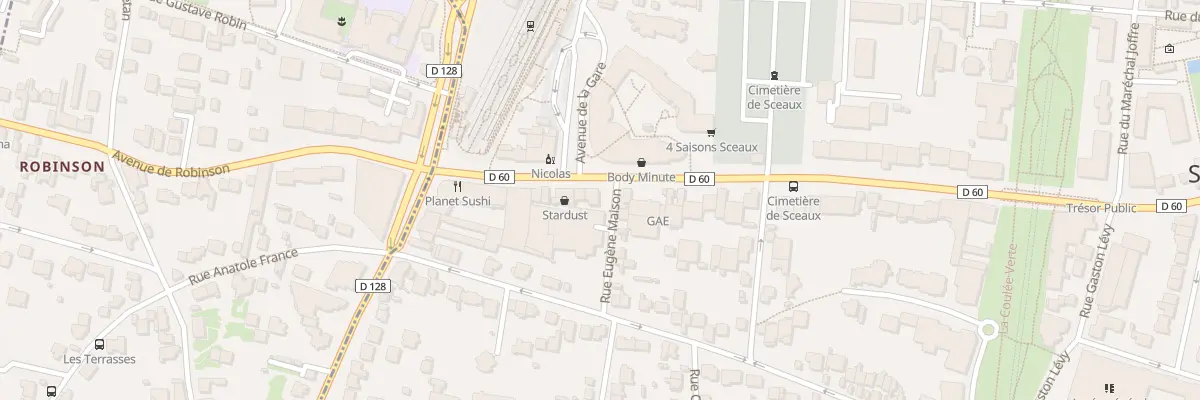 Plan du 4 Rue Eugène Maison à Sceaux