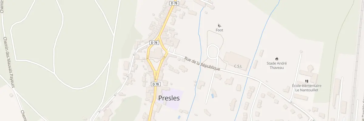 Plan du 4 Rue de la République à Presles