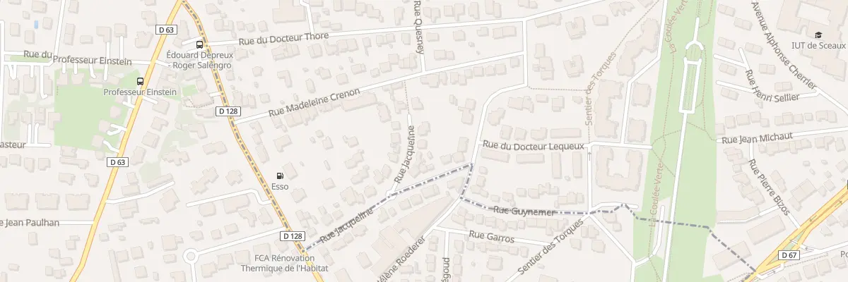 Plan du 3 Rue Jacqueline à Sceaux