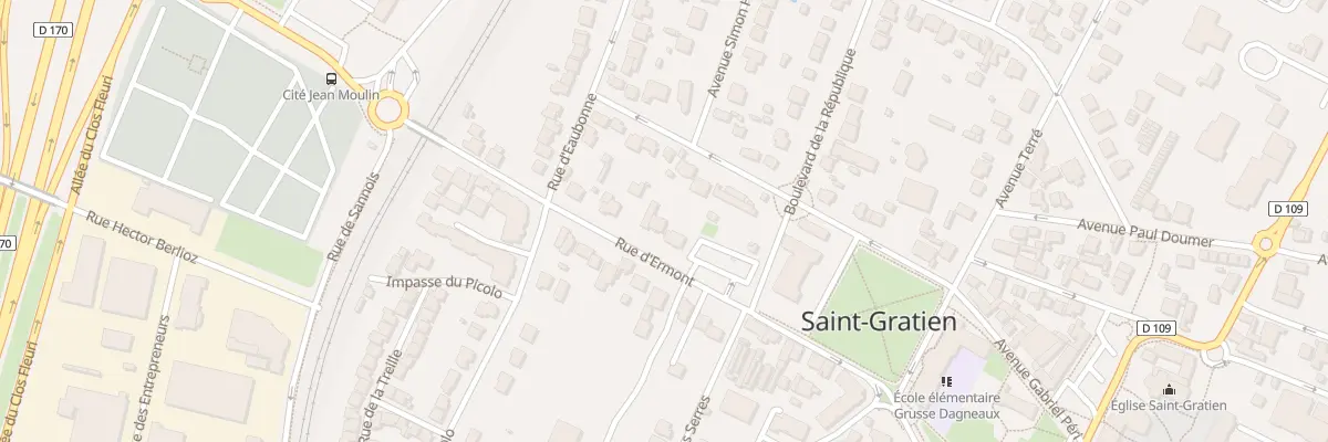 Plan du 8 Rue d’Ermont à Saint-Gratien