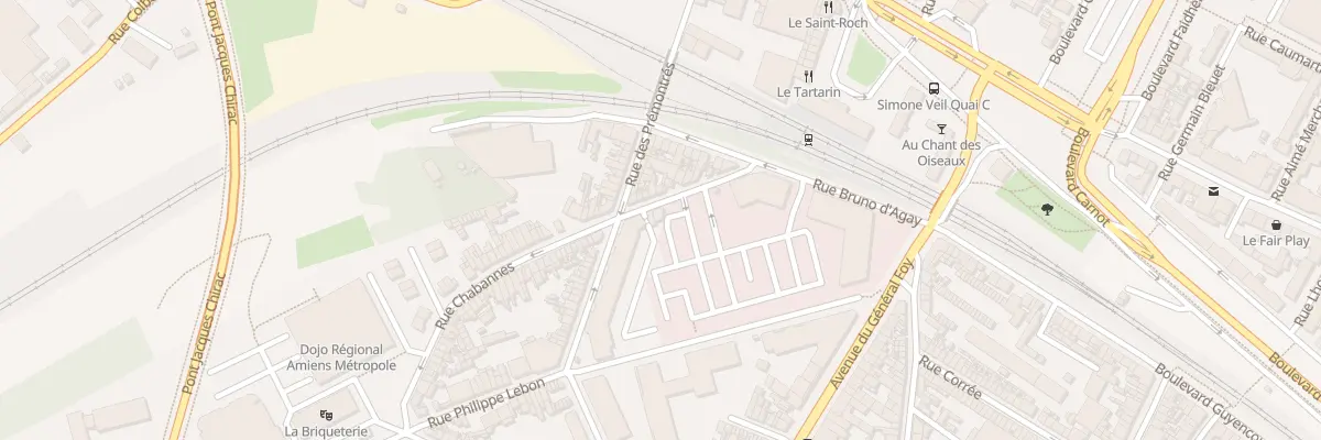 Plan du 5 Rue Chabannes à Amiens