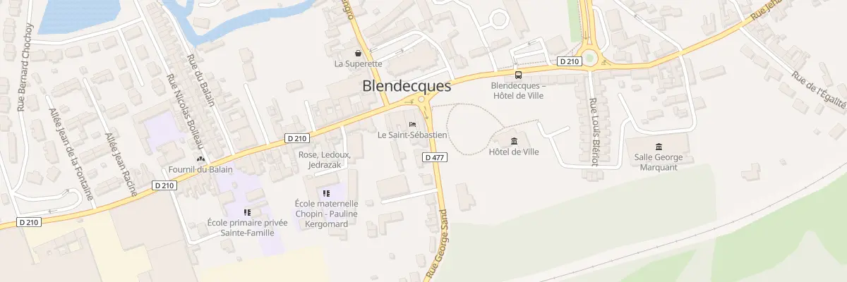Plan du 4A Rue George Sand à Blendecques