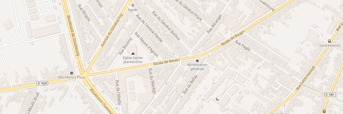 Plan du 230 Rue de Rouen à Amiens