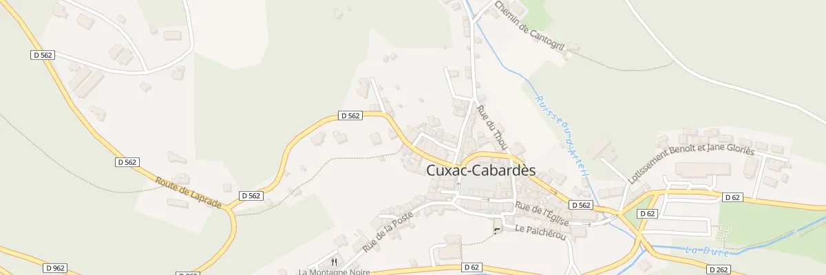 Plan du 100 Le Village à Cuxac-Cabardès