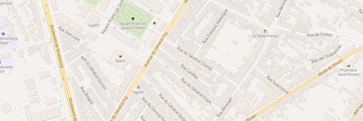 Plan du 31 Rue Cavillier à Amiens