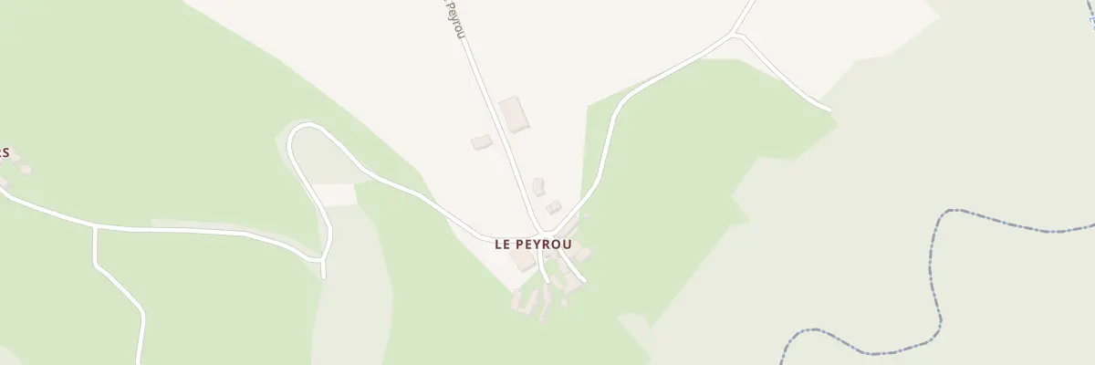 Plan du Peyrou à Pradinas