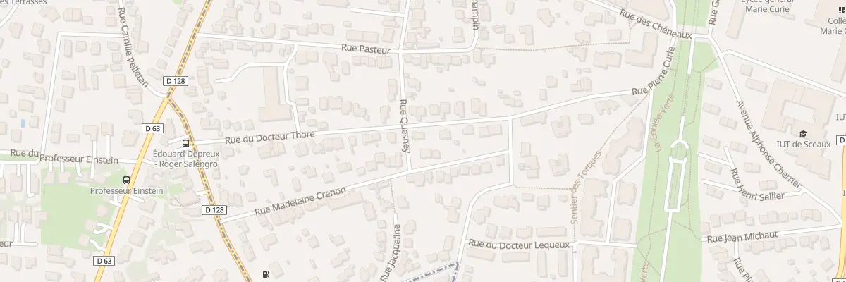 Plan du 13 Rue du Docteur Thore à Sceaux