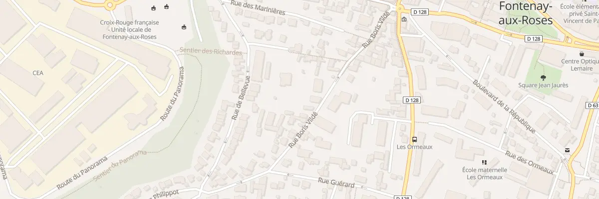 Plan du 20 Rue Boris Vildé à Fontenay-aux-Roses