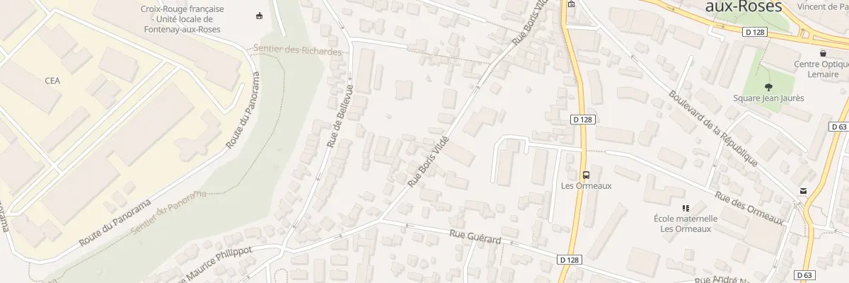 Plan du 28 Rue Boris Vildé à Fontenay-aux-Roses