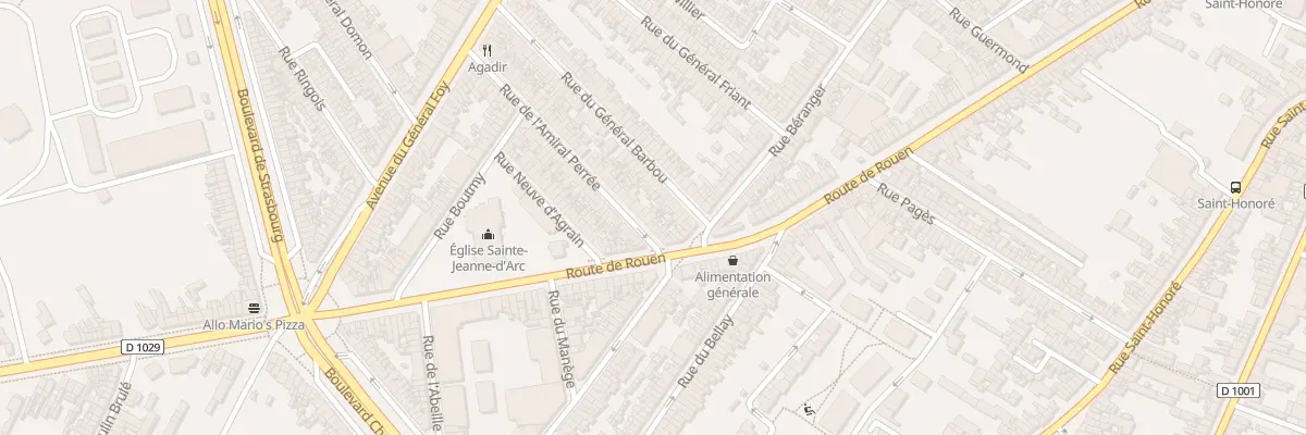 Plan du 12 Rue de l’Amiral Perrée à Amiens