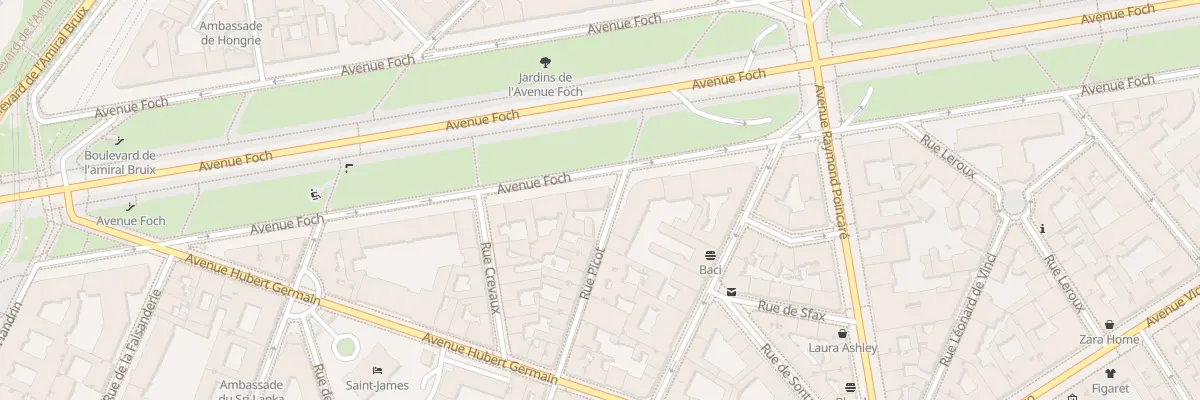Plan du 51 Av Foch à Paris 16e Arrondissement