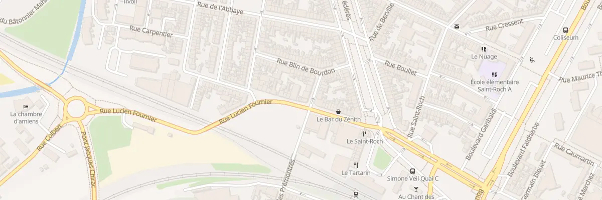 Plan du 28 Rue Lucien Fournier à Amiens