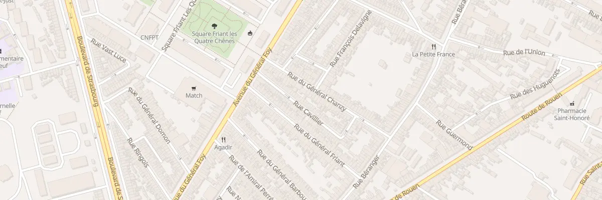 Plan du 37 Rue Cavillier à Amiens