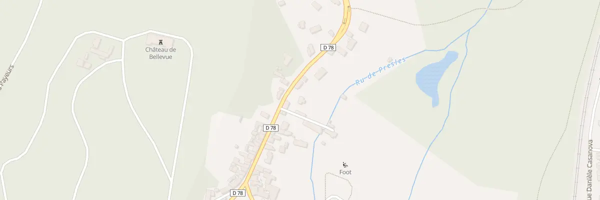 Plan du 118 Rue Pierre Brossolette à Presles