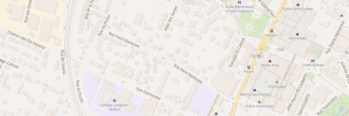 Plan du 22 Rue Henri Barbusse à Saint-Gratien