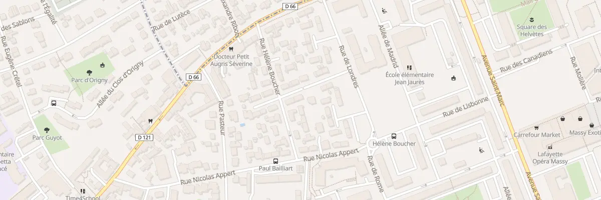 Plan du 19 Rue Hèlène Boucher à Massy
