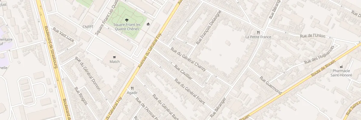 Plan du 51 Rue du Général Chanzy à Amiens