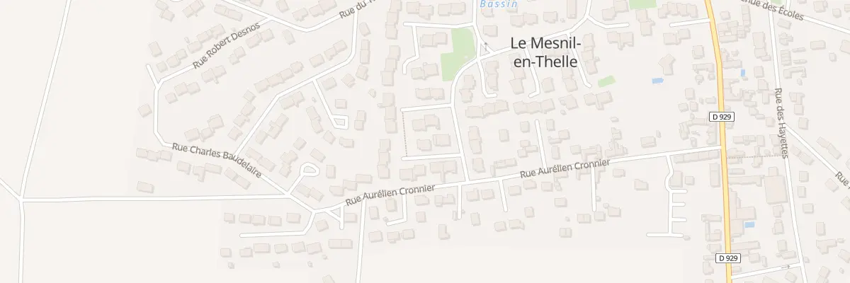 Plan du 4 All des Mimosas au Mesnil-en-Thelle