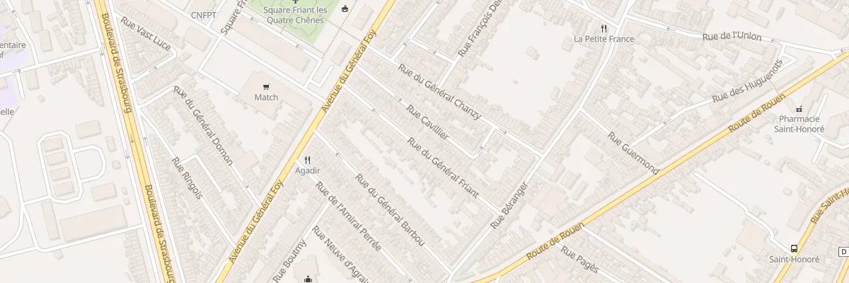 Plan du 46 Rue du Général Friant à Amiens