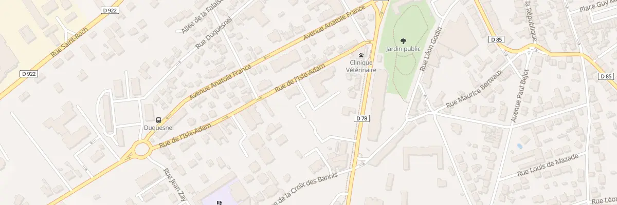 Plan du 1 Rue de l’Isle Adam à Beaumont-sur-Oise