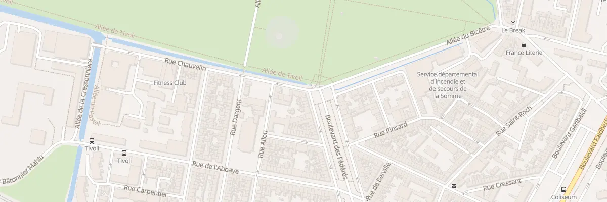 Plan du 73 Bd des Fédérés à Amiens
