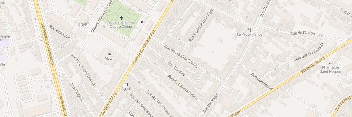 Plan du 49 Rue du Général Chanzy à Amiens