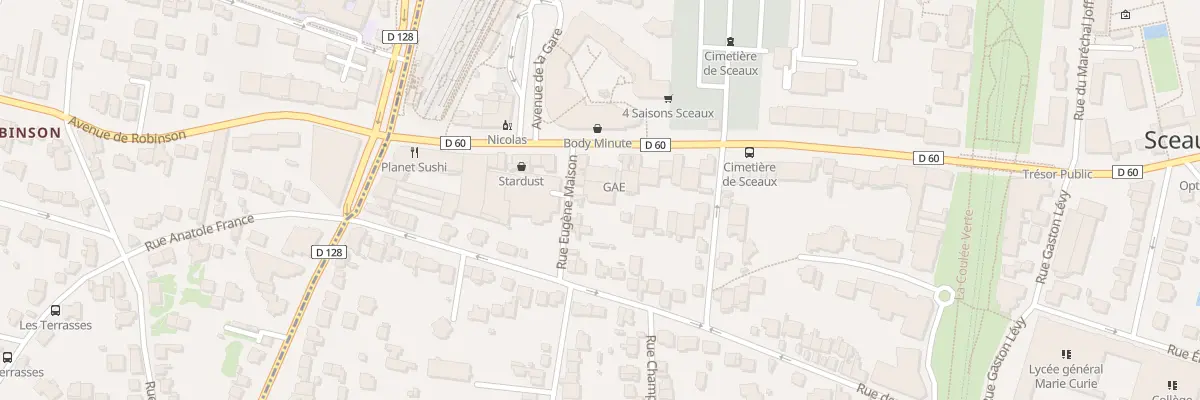 Plan du 145 Rue Houdan à Sceaux