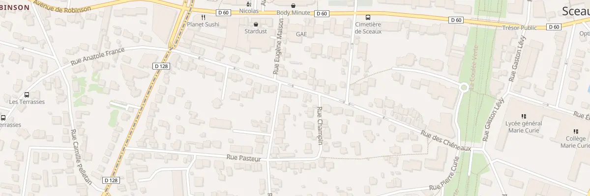 Plan du 27 Rue des Chéneaux à Sceaux