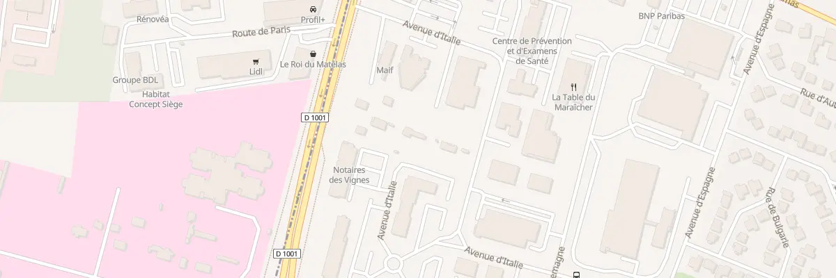 Plan du 61 Av d’Italie à Amiens
