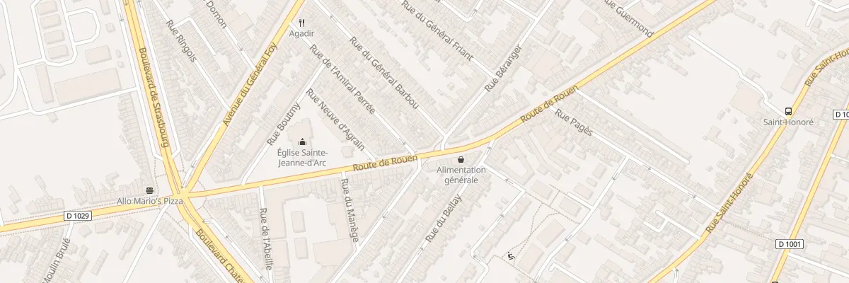 Plan du 218 Rue de Rouen à Amiens