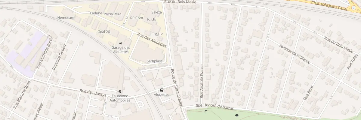Plan du 23 Rte de Saint-gratien à Eaubonne