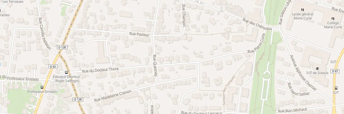 Plan du 14 Rue du Docteur Thore à Sceaux