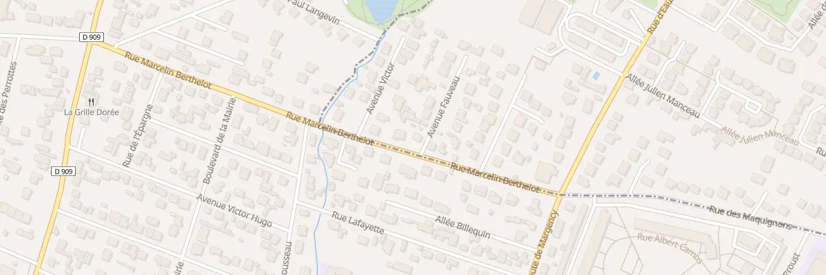 Plan du 20B Rue Marcellin Berthelot à Margency