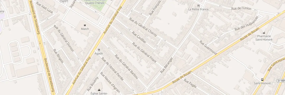 Plan du 38 Rue du Général Friant à Amiens