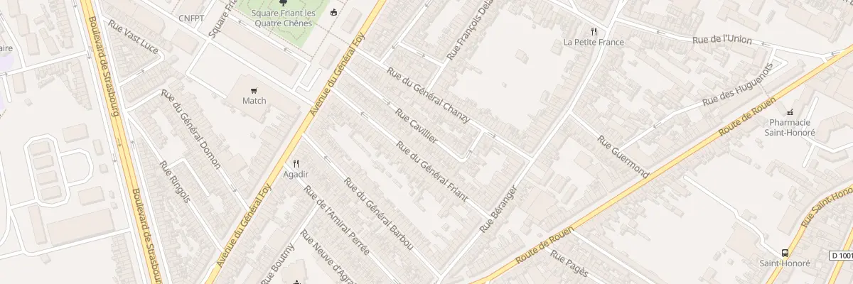 Plan du 56 Rue Cavillier à Amiens