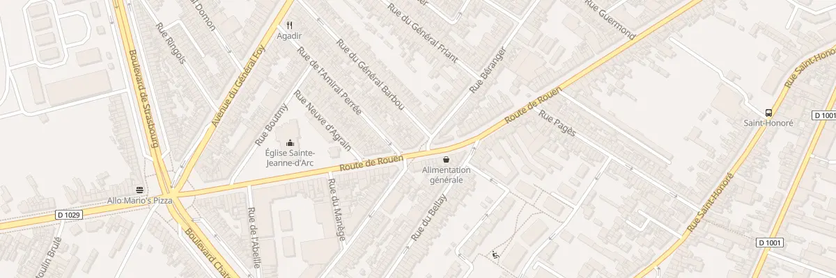 Plan du 246 Rue Béranger à Amiens