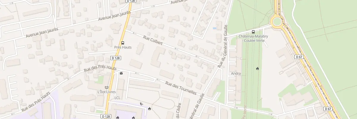 Plan du 10 Rue Colbert à Châtenay-Malabry