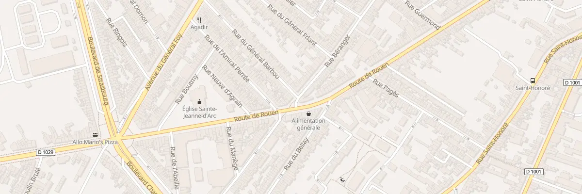 Plan du 244 Rue Béranger à Amiens