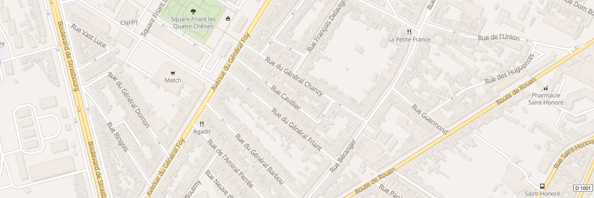 Plan du 55 Rue Cavillier à Amiens