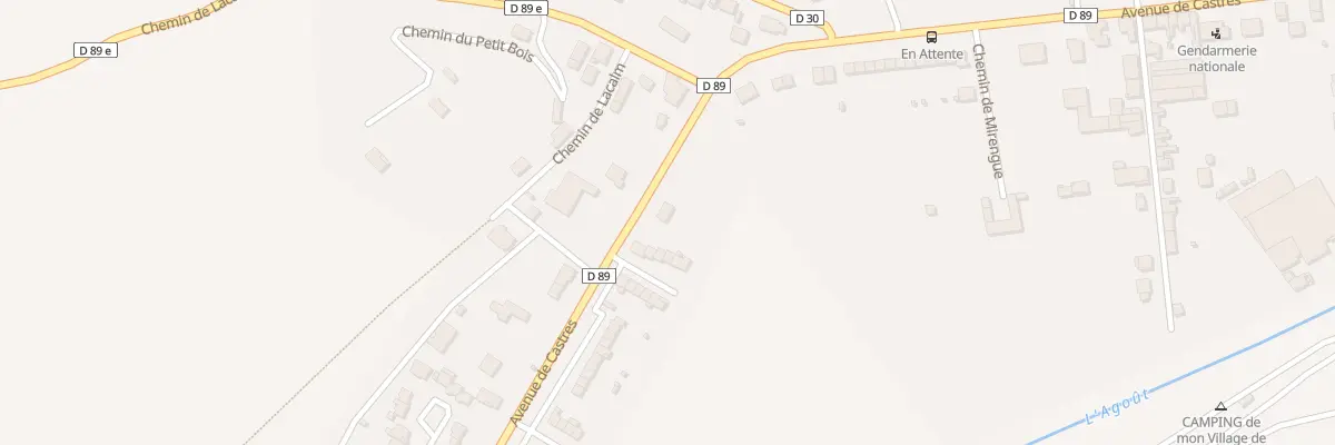 Plan du 97 Av de Castres à Roquecourbe
