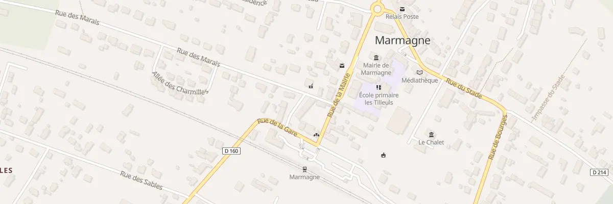 Plan du 1 Pas des Marais à Marmagne
