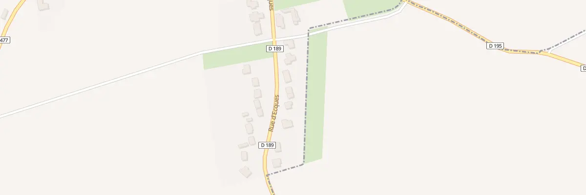 Plan du 535 Rue d’Ecques à Heuringhem