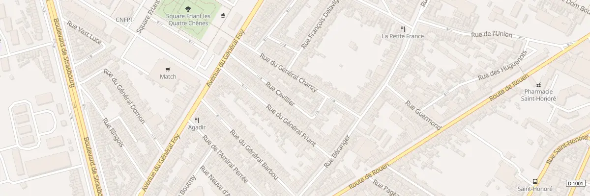 Plan du 59 Rue Cavillier à Amiens