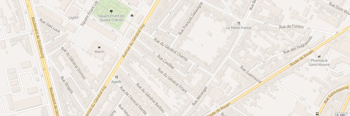 Plan du 37 Rue du Général Chanzy à Amiens