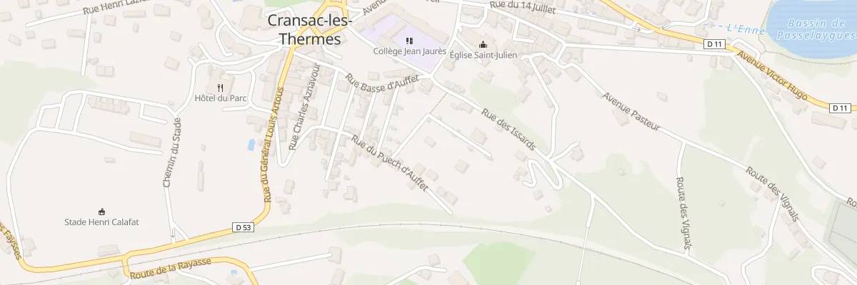 Plan du 42 Rue Juliette Greco à Cransac-les-Thermes